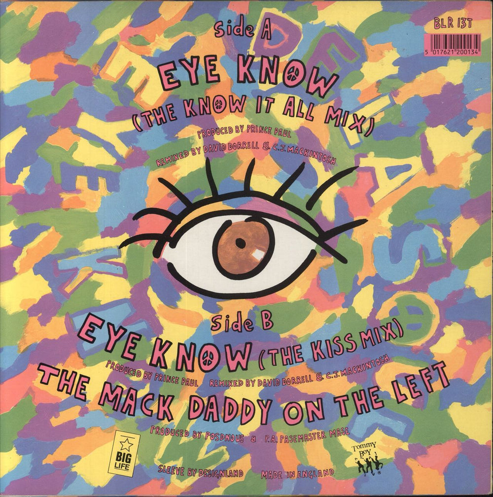 De La Soul Eye Know UK 12" vinyl single (12 inch record / Maxi-single) 5017621200134