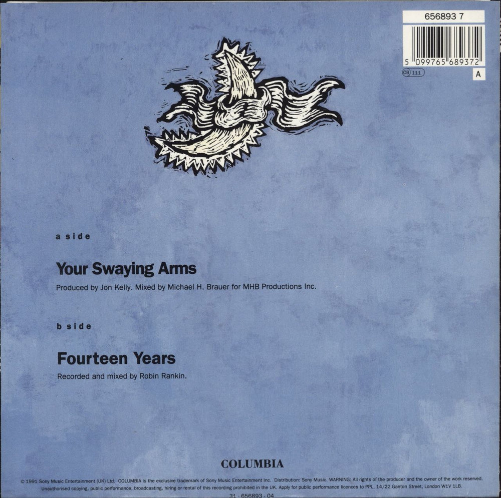 Deacon Blue Your Swaying Arms Dutch 7" vinyl single (7 inch record / 45) 5099765689372