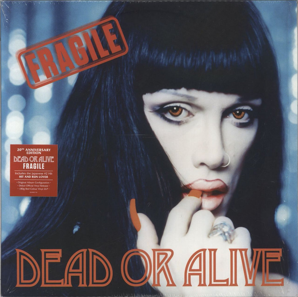 Dead Or Alive Fragile - 180gm Red vinyl UK 2-LP vinyl record set (Double LP Album) DEMREC718