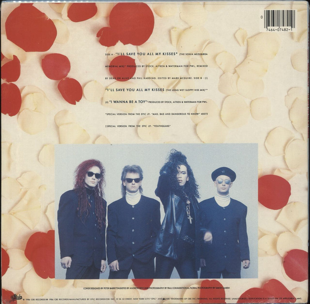 Dead Or Alive I'll Save You All My Kisses US 12" vinyl single (12 inch record / Maxi-single) 074640748219