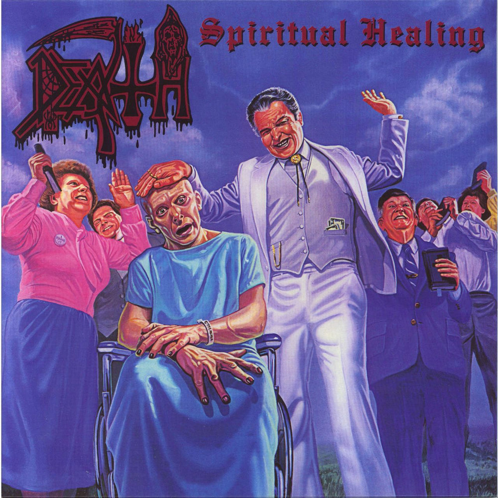 Death Spiritual Healing - Custom Butterfly With Splatter Edition Vinyl UK vinyl LP album (LP record) RR7194