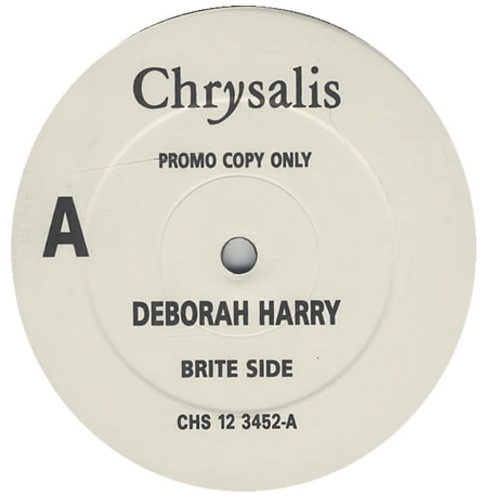Debbie Harry Brite Side UK Promo 12" vinyl single (12 inch record / Maxi-single) CHS12-3452