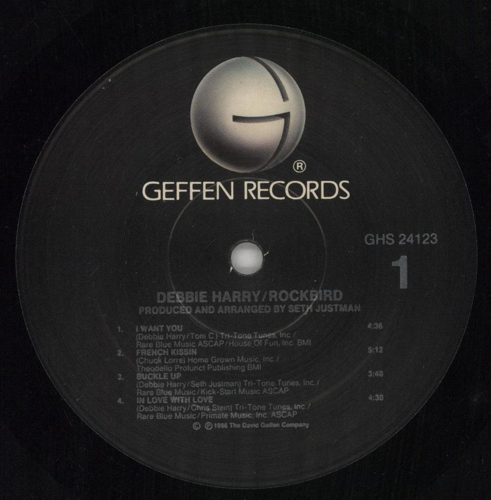 Debbie Harry Rockbird - stickered shrink US vinyl LP album (LP record) DEBLPRO861793