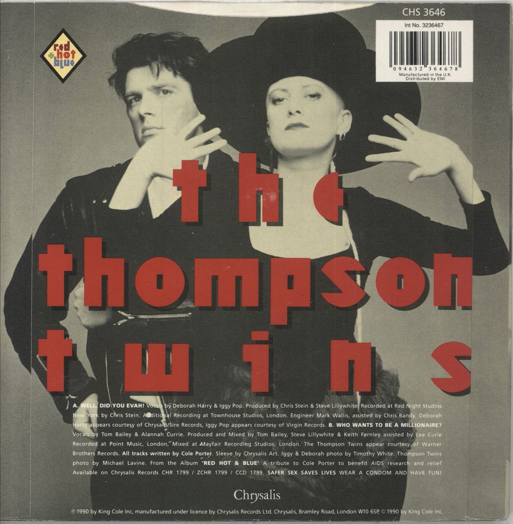 Debbie Harry Well, Did You Evah! UK 7" vinyl single (7 inch record / 45) 094632364678