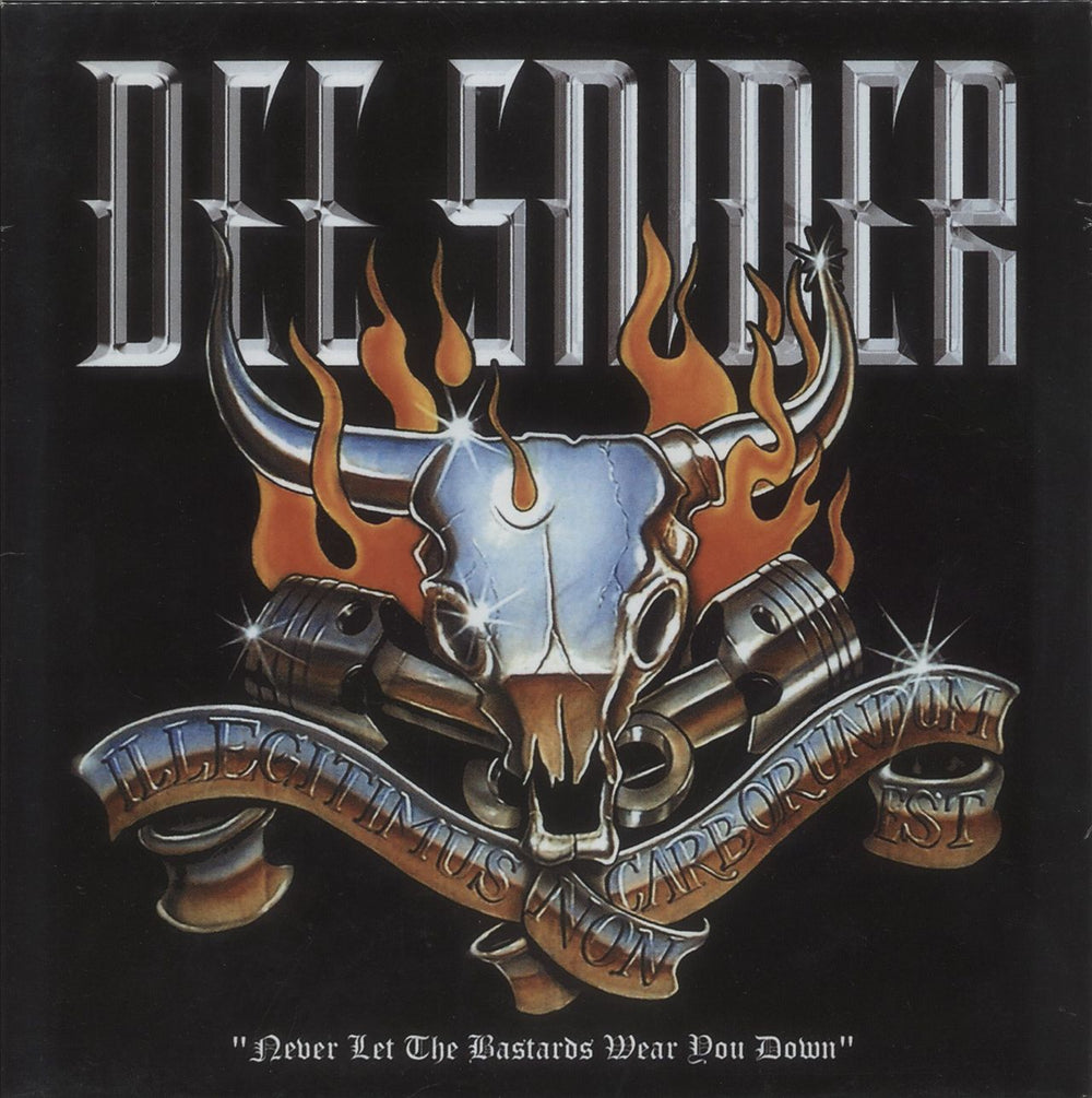 Dee Snider Never Let The Bastards Wear You Down - Turquoise & Orange Splatter - Numbered Italian vinyl LP album (LP record) NIGHT263