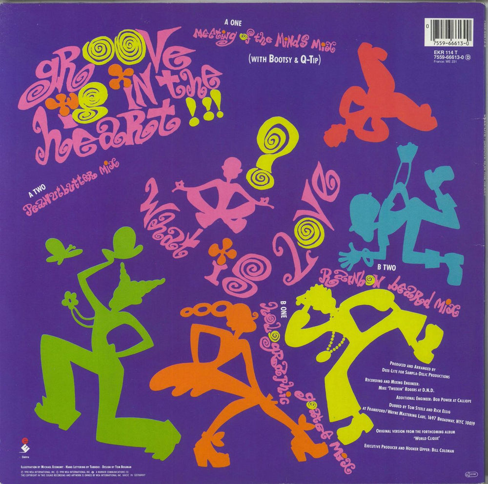 Deee-Lite Groove Is In The Heart German 12" vinyl single (12 inch record / Maxi-single) 075596661300