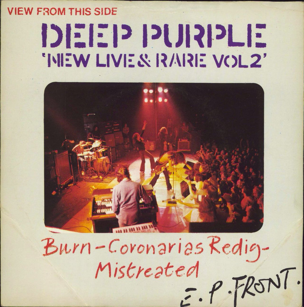 Deep Purple New Live & Rare Vol 2 + Sleeve UK 7" vinyl single (7 inch record / 45) PUR137