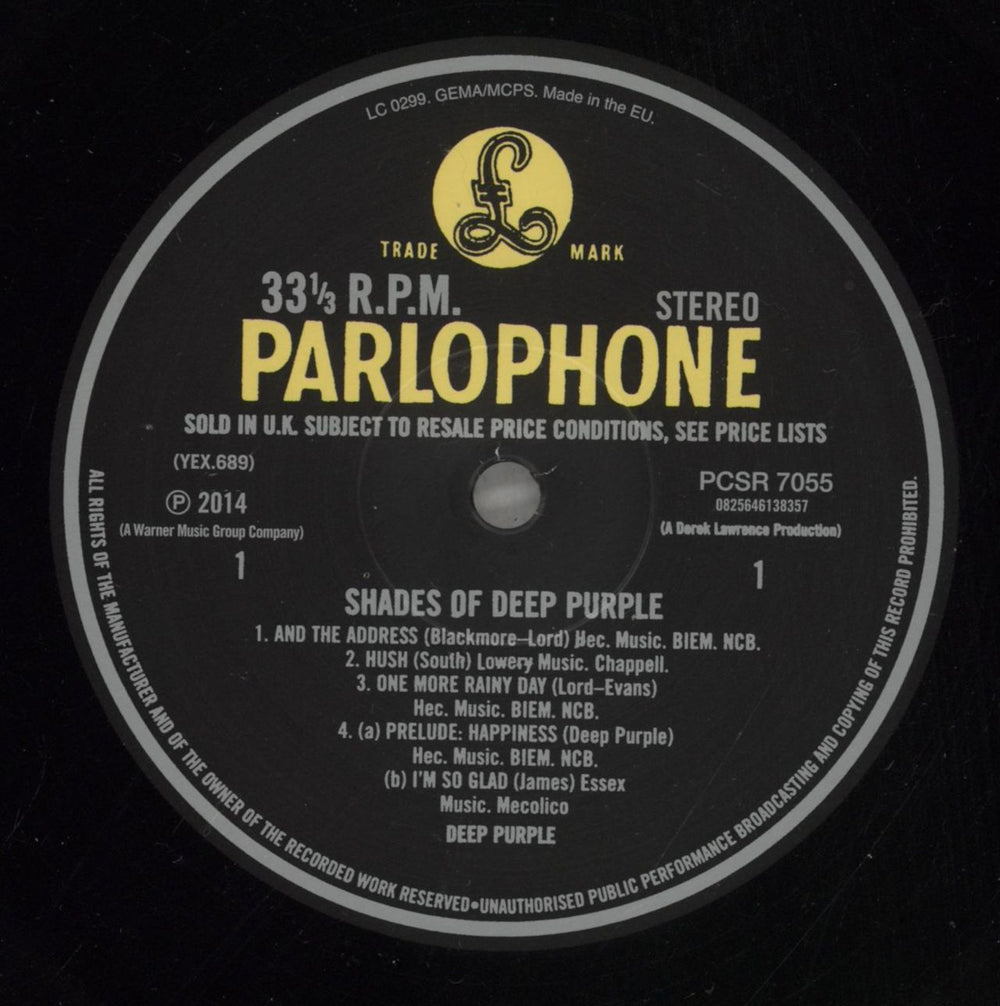 Deep Purple Shades Of Deep Purple - 180gm UK vinyl LP album (LP record) DEELPSH877622