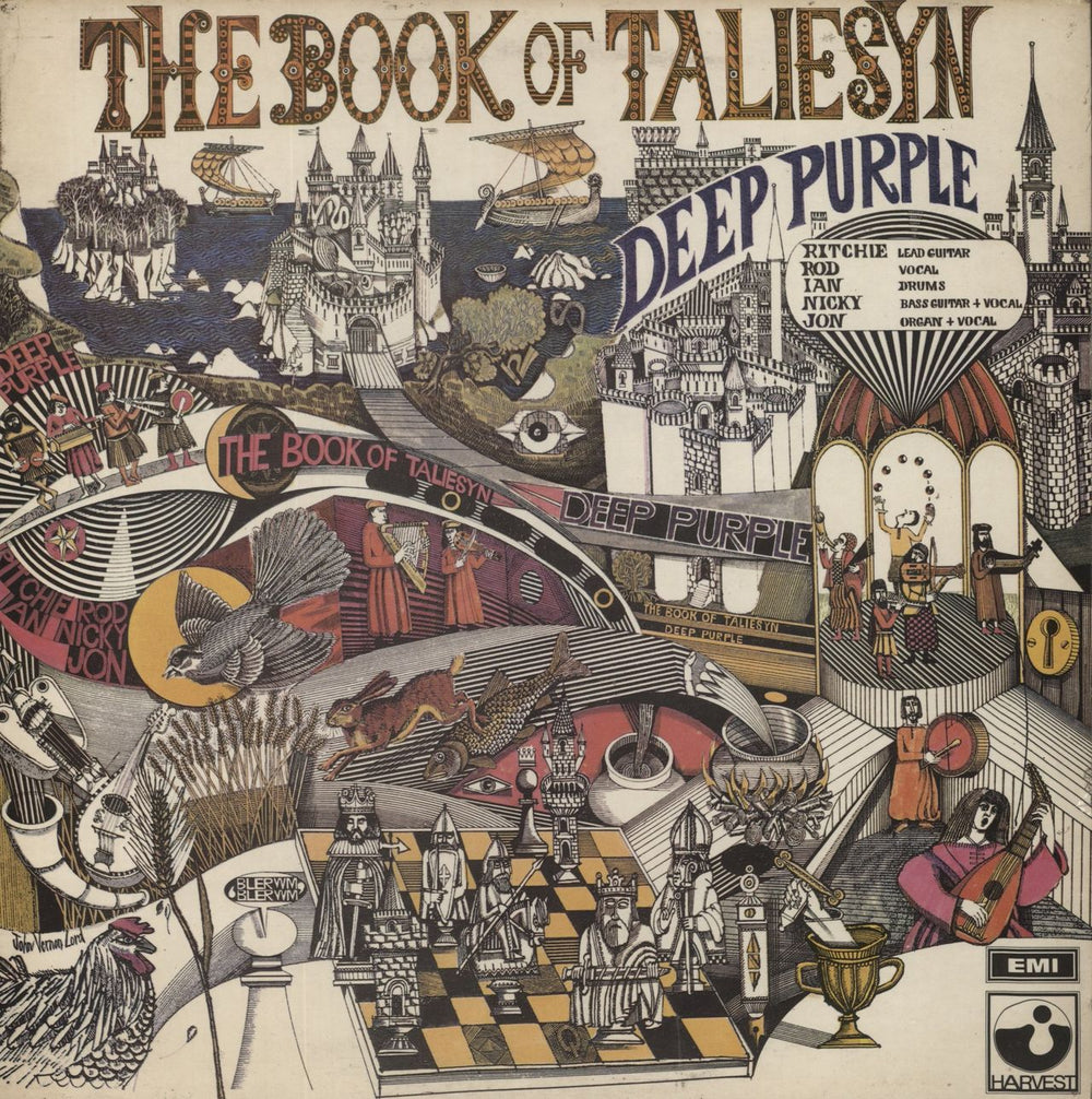 Deep Purple The Book Of Taliesyn - USA Pressing UK vinyl LP album (LP record) SHVL751
