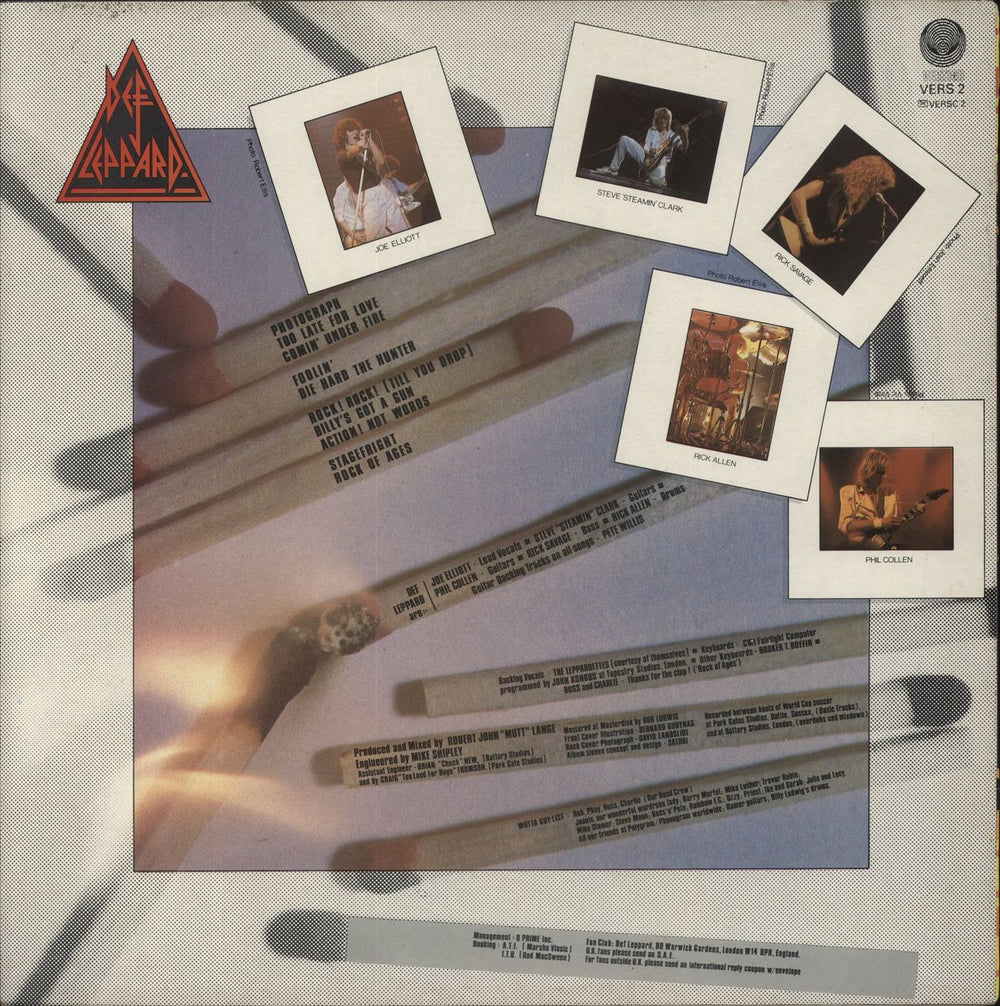 Def Leppard Pyromania - VG UK vinyl LP album (LP record)