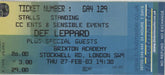 Def Leppard World Tour 2003 + Ticket Stub UK tour programme DEFTRWO587181