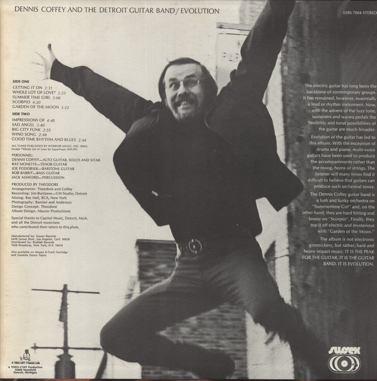 Dennis Coffey Evolution US vinyl LP album (LP record)