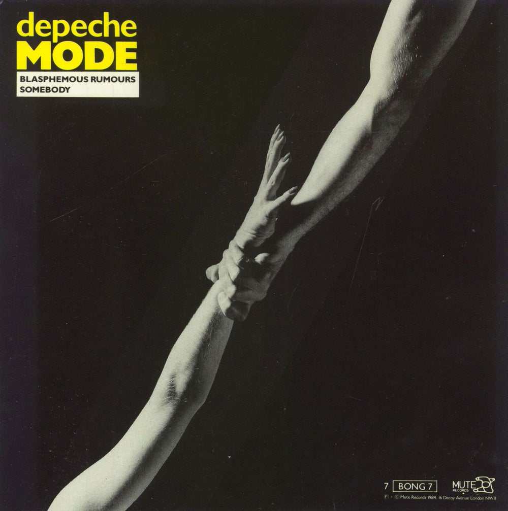 Depeche Mode Blasphemous Rumours - Black Sleeve - EX UK 7" vinyl single (7 inch record / 45) 7BONG7