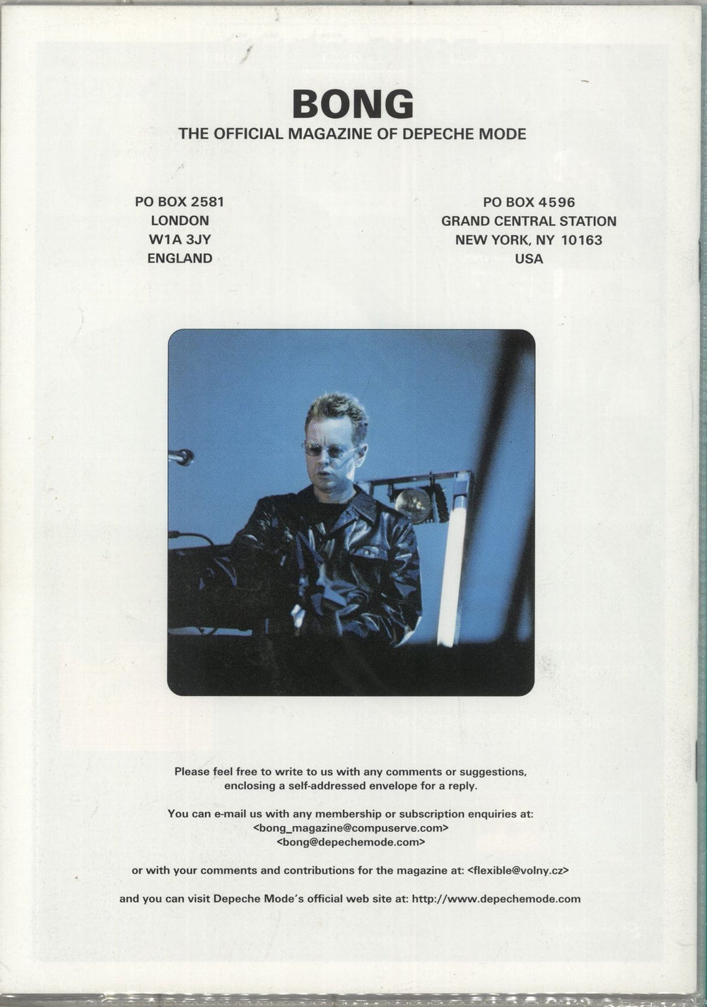 Depeche Mode Commemorative CD + Bong 50 Magazine UK Promo CD album (CDLP)