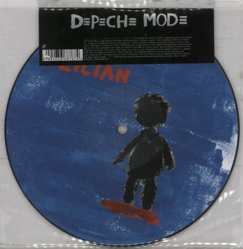 Depeche Mode John The Revelator / Lilian UK 7" vinyl picture disc (7 inch picture disc single) 094636687674