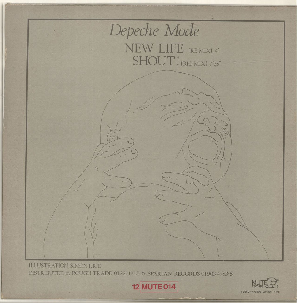 Depeche Mode New Life - EX UK 12" vinyl single (12 inch record / Maxi-single)