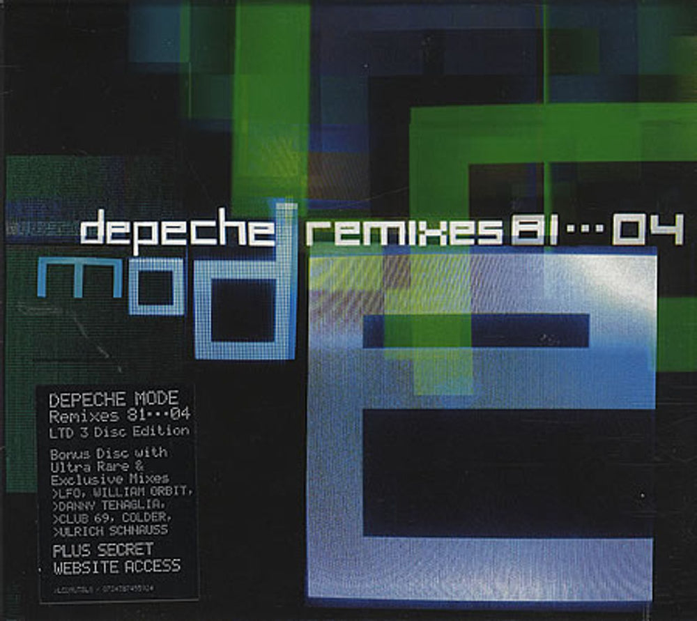 Depeche Mode Remixes 81-04 UK 3-CD album set (Triple CD) XLCDMUTEL8