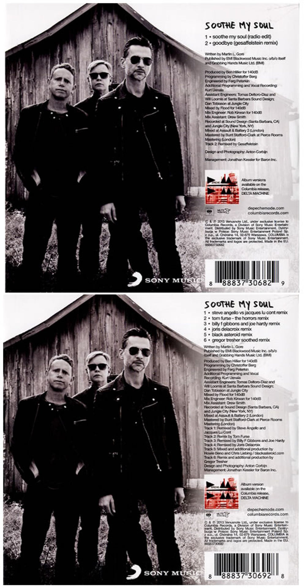 Depeche Mode Soothe My Soul UK 2-CD single set (Double CD single) DEP2SSO585796