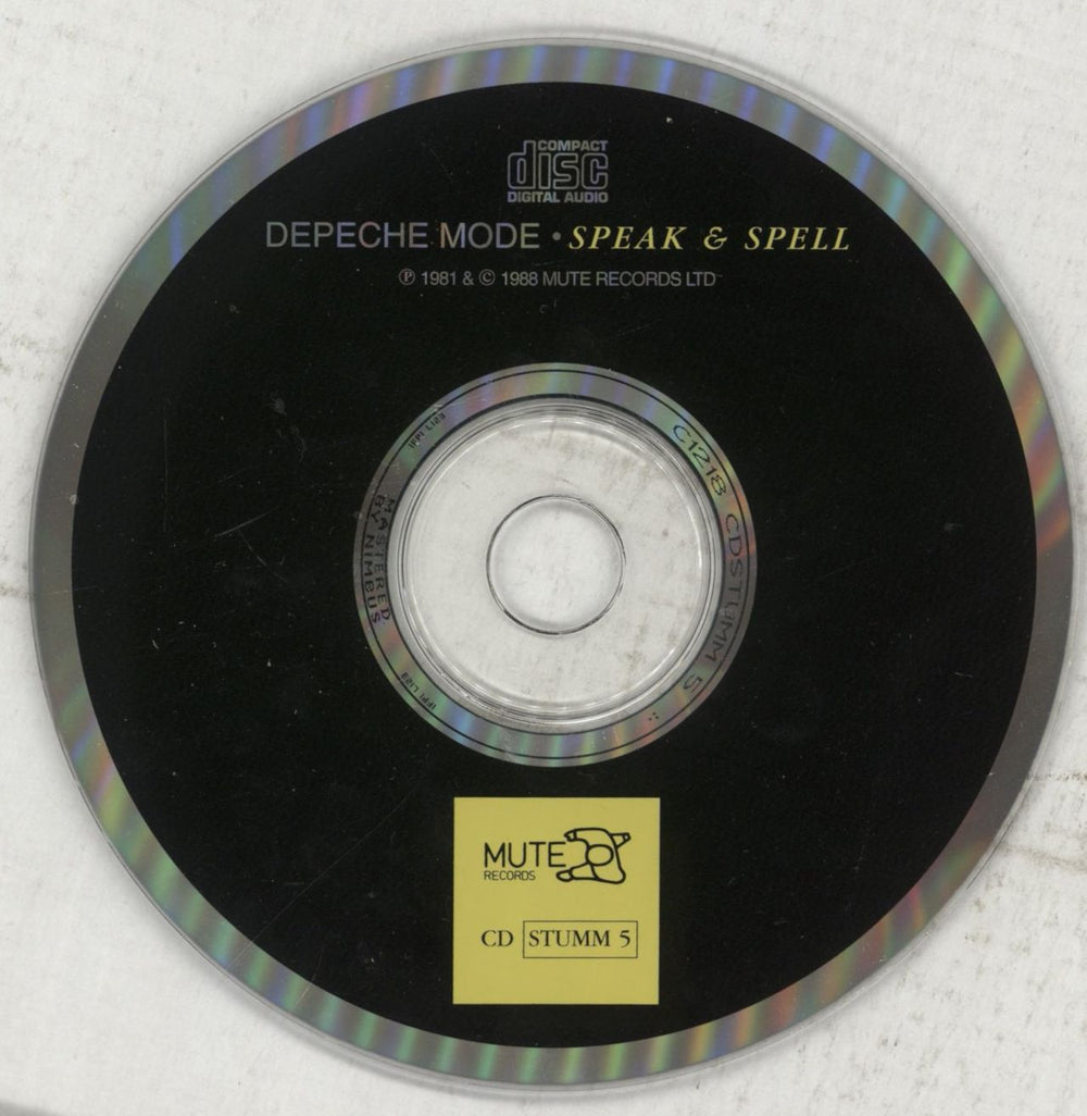 Depeche Mode Speak & Spell UK CD album (CDLP) DEPCDSP37775