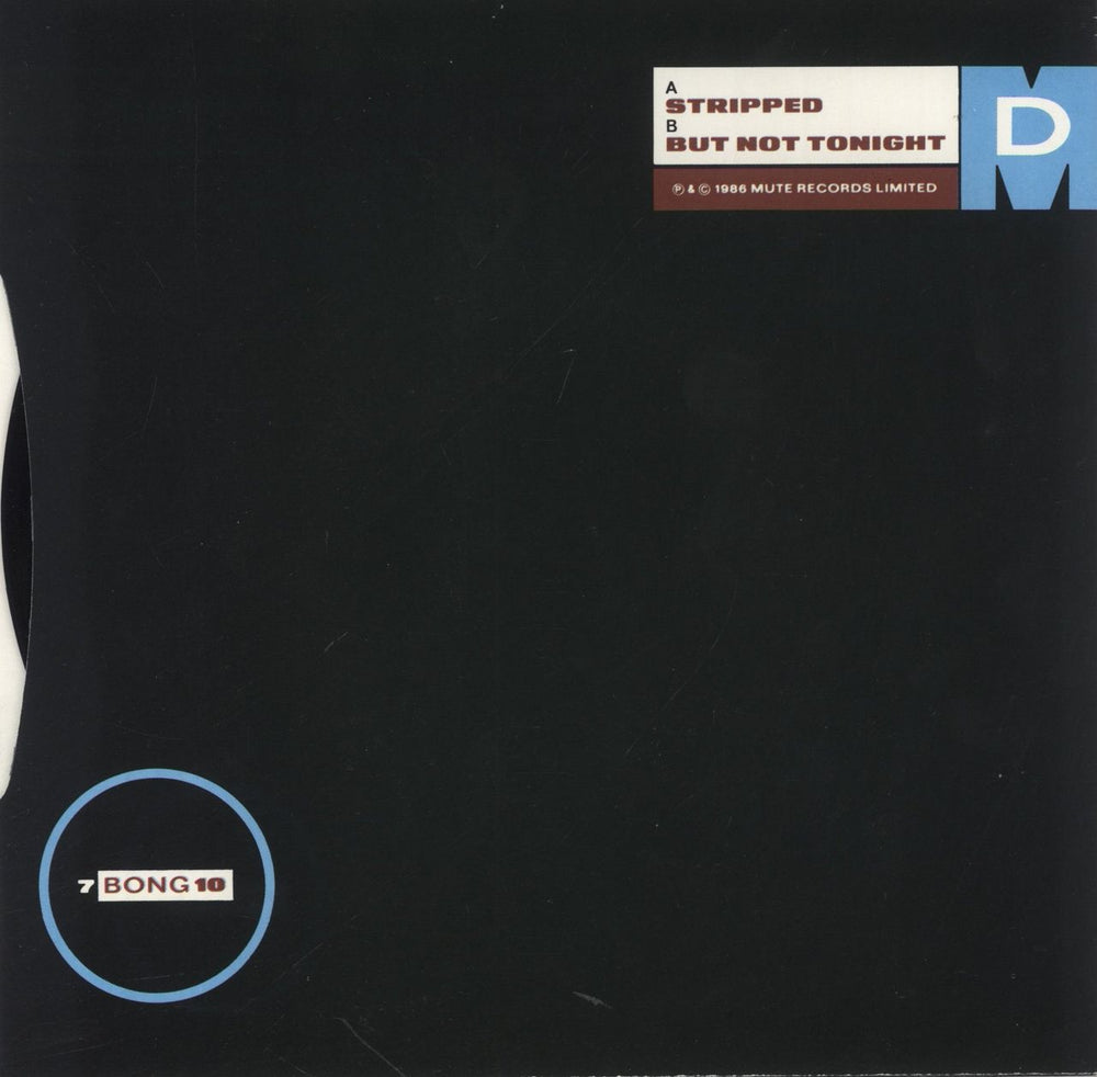 Depeche Mode Stripped - EX UK 7" vinyl single (7 inch record / 45)