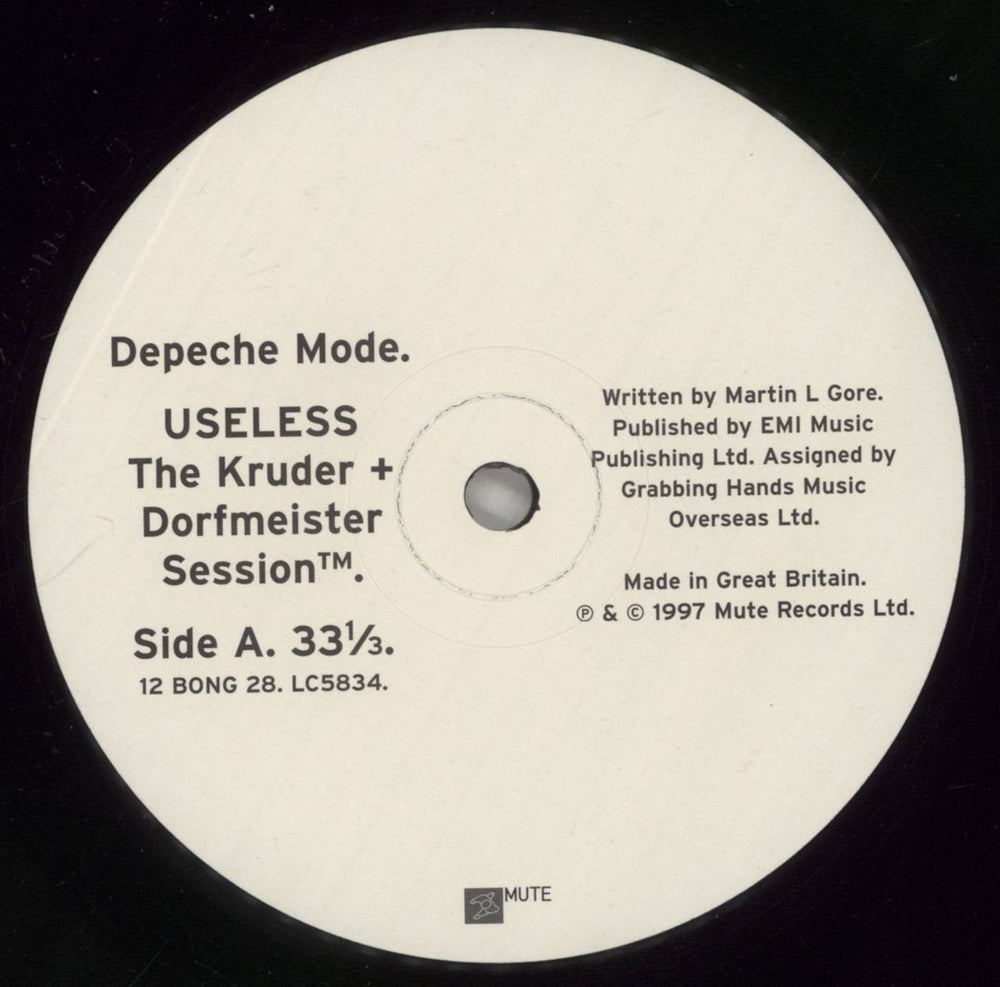 Depeche Mode Useless UK 12" vinyl single (12 inch record / Maxi-single) DEP12US96506