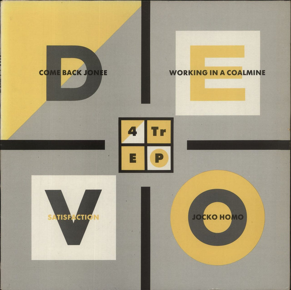 Devo 4 Track EP UK 12" vinyl single (12 inch record / Maxi-single) VS594-12