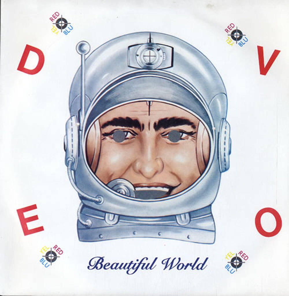 Devo Beautiful World UK 7" vinyl single (7 inch record / 45) VS470