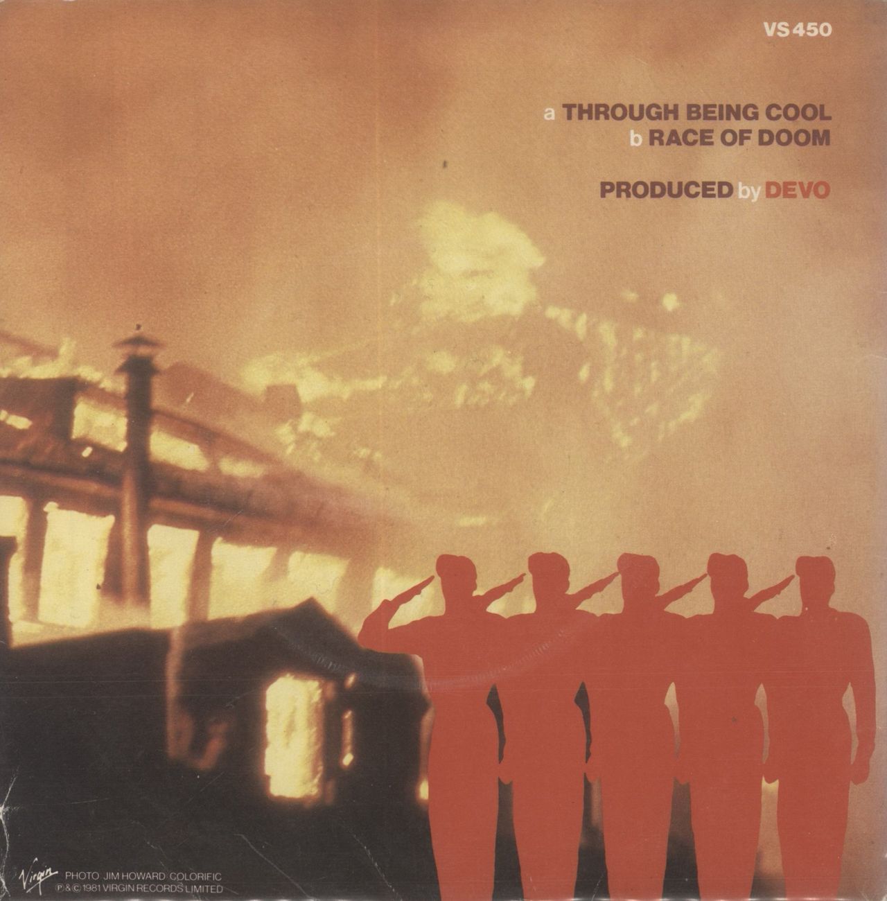 Devo Through Being Cool UK 7" vinyl single (7 inch record / 45)