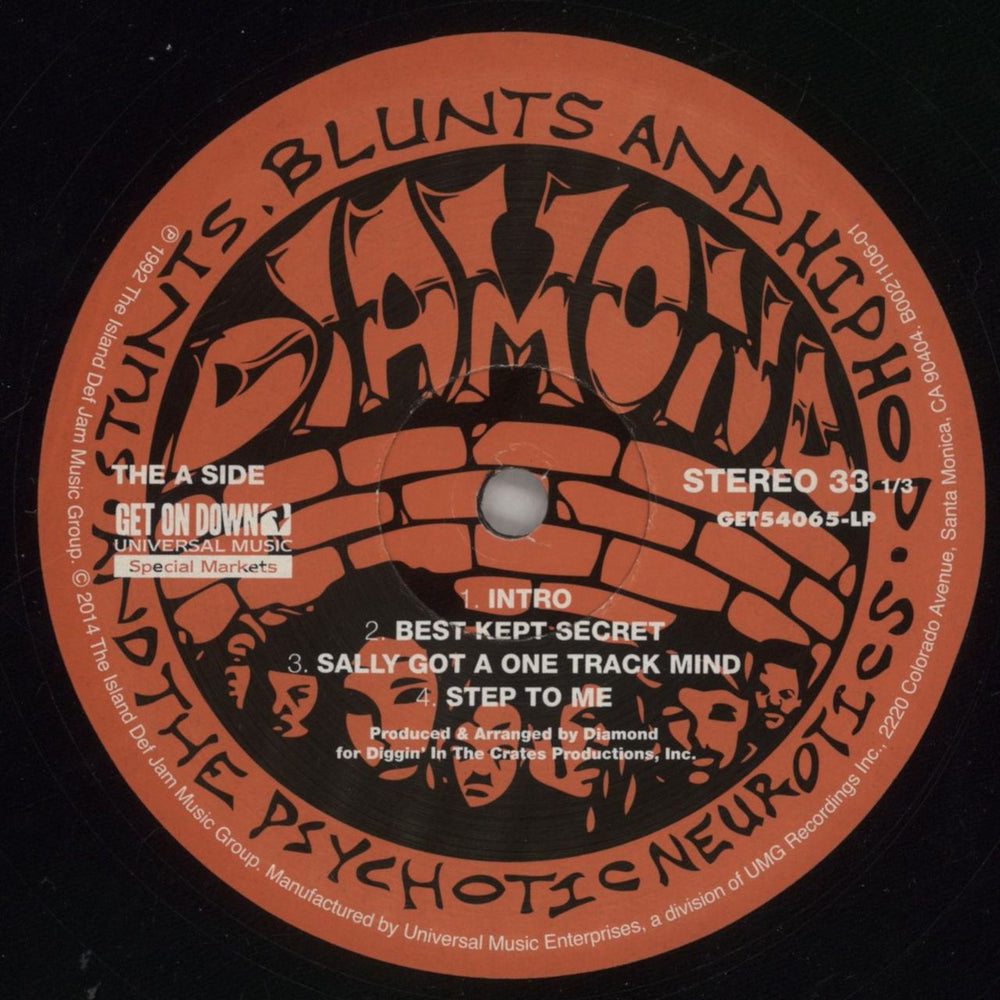 Diamond D Stunts, Blunts, & Hip Hop US 2-LP vinyl record set (Double LP Album) Q7K2LST860265