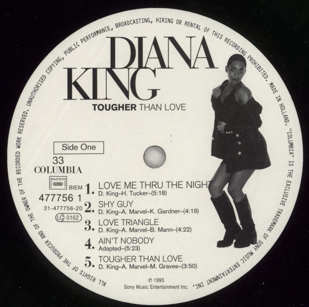 Diana King Tougher Than Love + Hype-Sticker Dutch vinyl LP album (LP record) DAKLPTO869346
