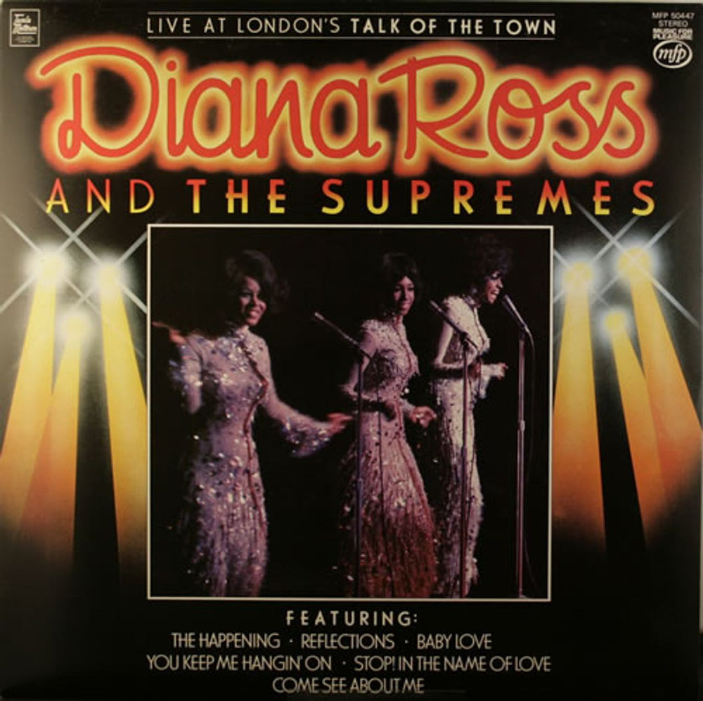 Diana Ross & The Supremes Live At London's Talk Of The Town UK vinyl LP album (LP record) MFP50447