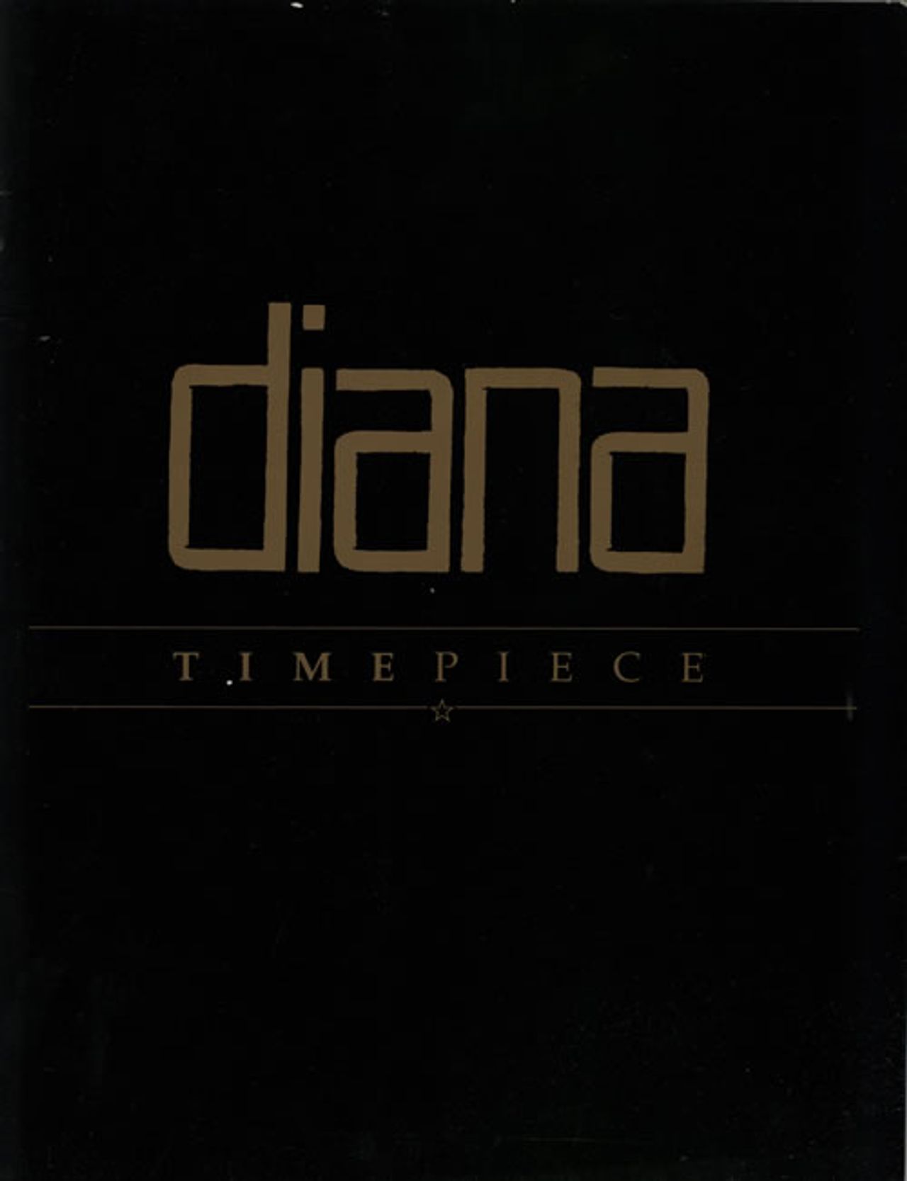 Diana Ross Timepiece UK tour programme TOUR PROGRAMME