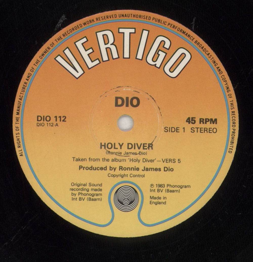 Dio Holy Diver UK 12" vinyl single (12 inch record / Maxi-single) DIO12HO232699