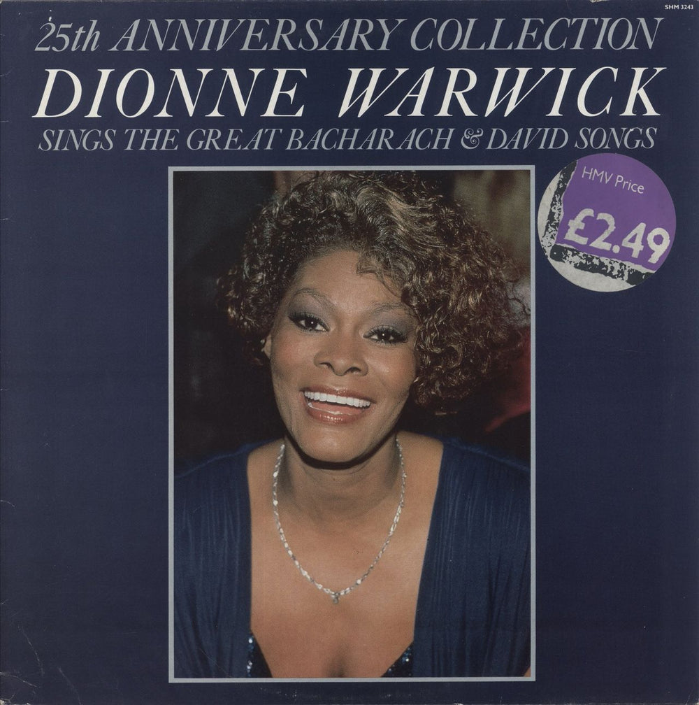 Dionne Warwick 25th Anniversary Collection UK vinyl LP album (LP record) SHM3243