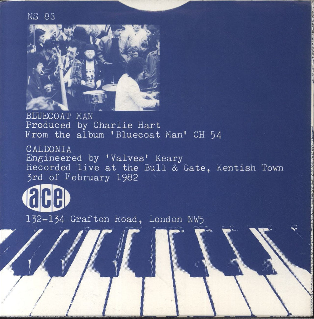 Diz & The Doormen Bluecoat Man - Green Vinyl UK 7" vinyl single (7 inch record / 45)