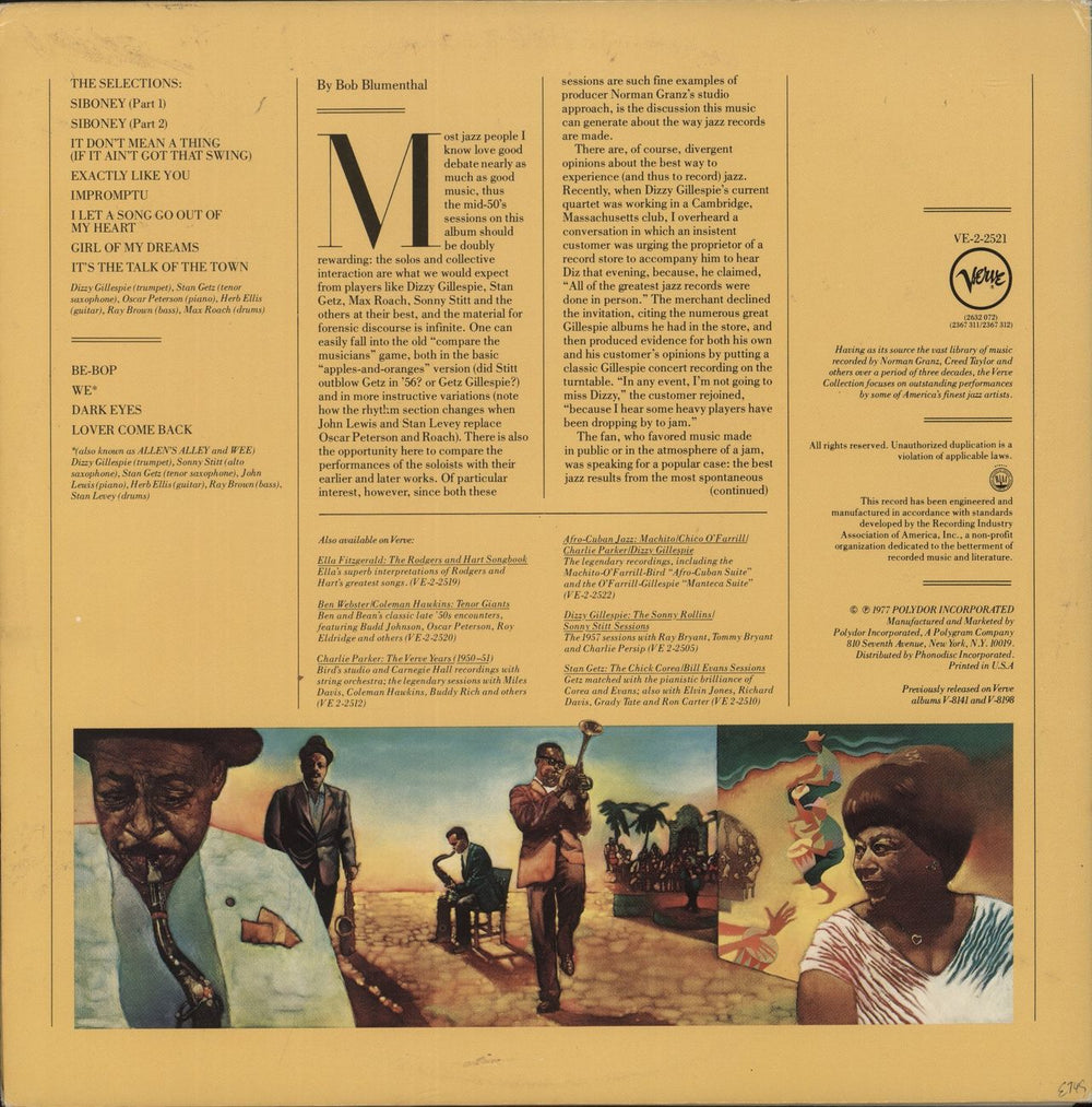 Dizzy Gillespie Diz And Getz US 2-LP vinyl record set (Double LP Album)