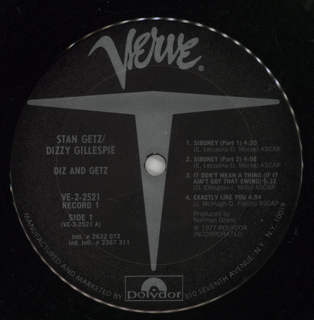 Dizzy Gillespie Diz And Getz US 2-LP vinyl record set (Double LP Album) DB52LDI533749