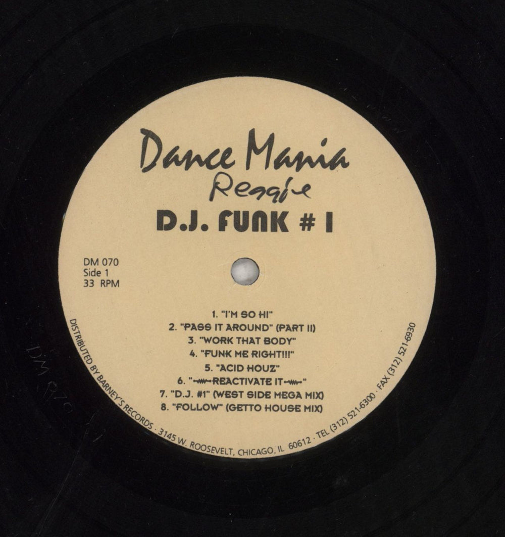 DJ Funk Street Traxx II US 12" vinyl single (12 inch record / Maxi-single) DM070