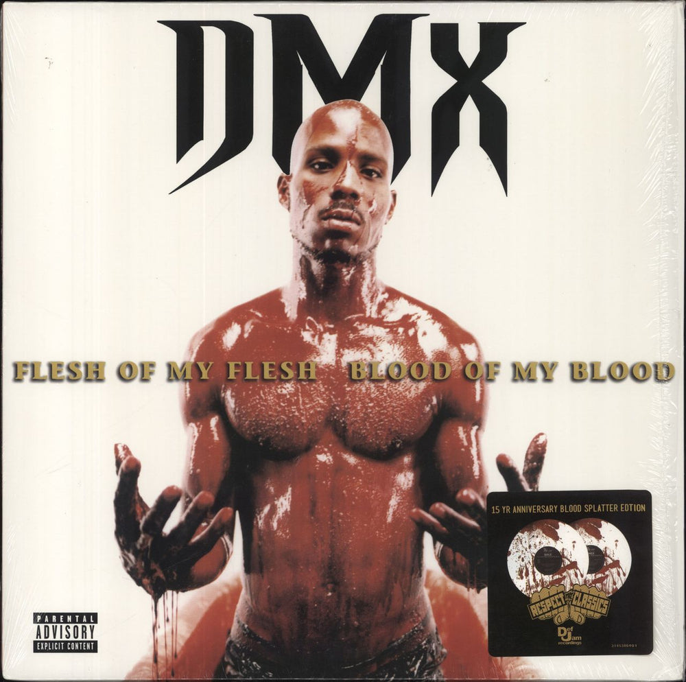 DMX Flesh Of My Flesh, Blood Of My Blood - Blood Splatter Vinyl US 2-LP vinyl record set (Double LP Album) 314538640-1