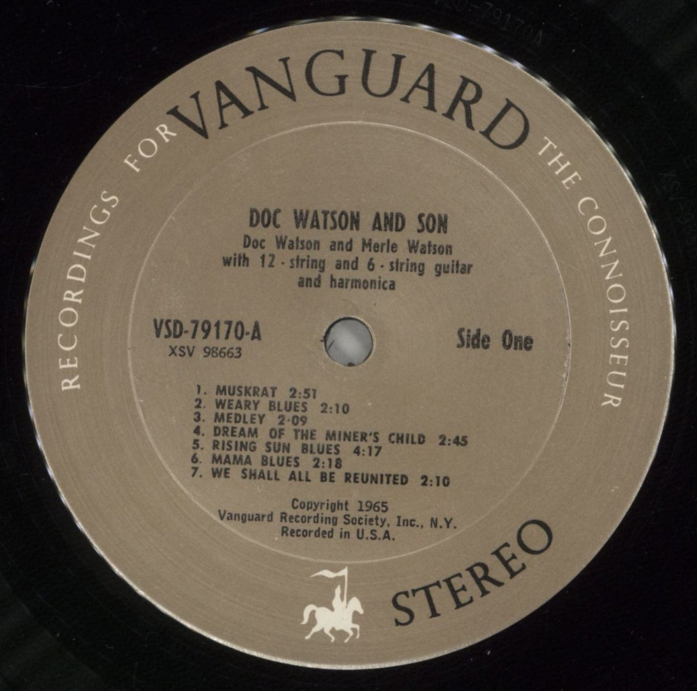 Doc Watson Doc Watson And Son US vinyl LP album (LP record) DOCLPDO713889
