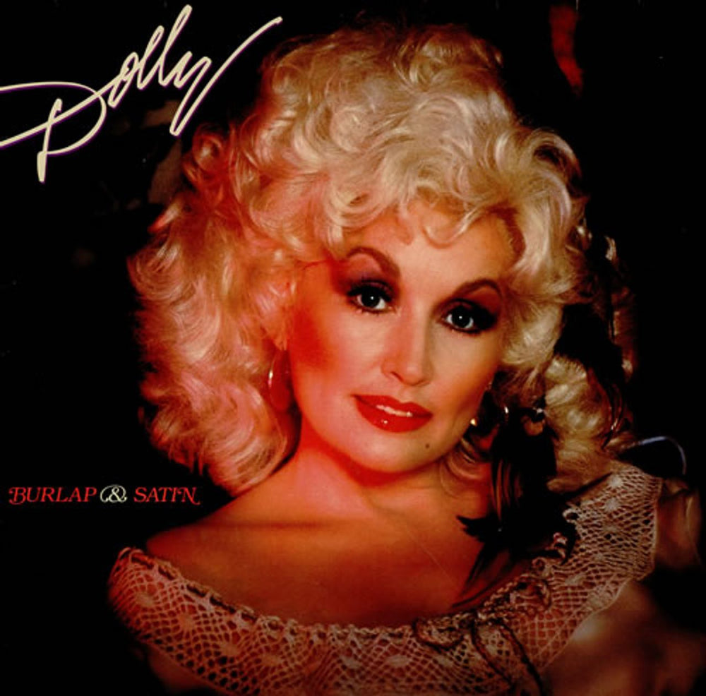 Dolly Parton Burlap & Satin German vinyl LP album (LP record) RCALP6080
