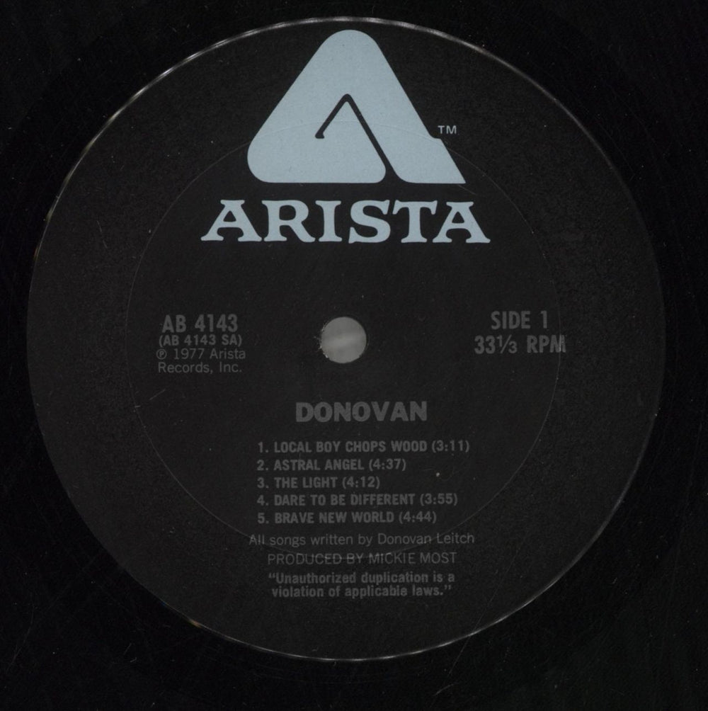 Donovan Donovan US vinyl LP album (LP record) DOVLPDO665012