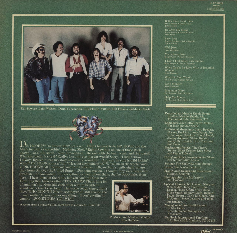 Dr Hook Sometimes You Win UK vinyl LP album (LP record)