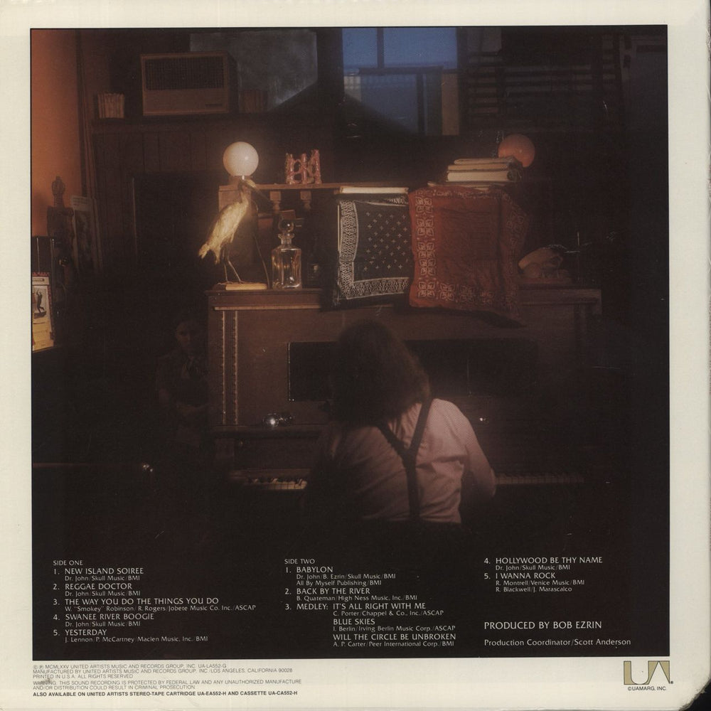 Dr John Hollywood Be Thy Name US vinyl LP album (LP record)