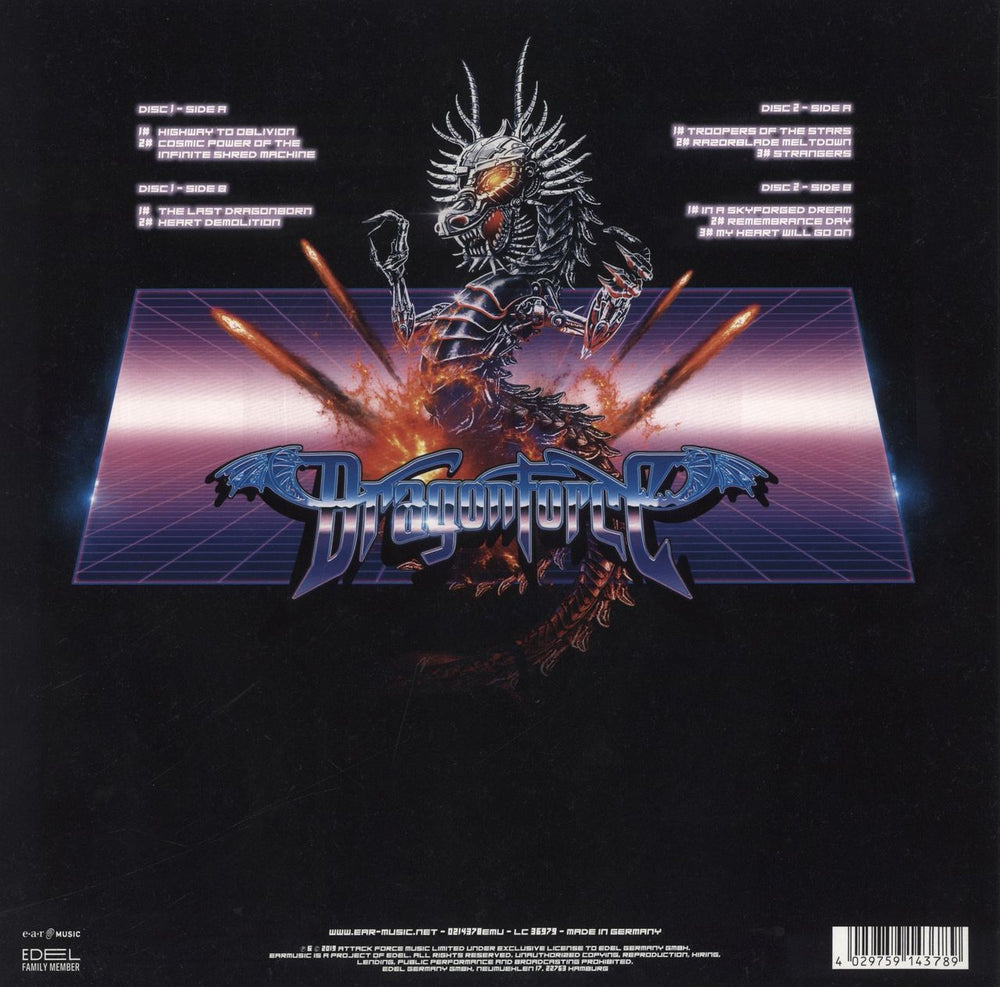 Dragonforce Extreme Power Metal - 180 Gram Vinyl German 2-LP vinyl record set (Double LP Album) 4029759143789