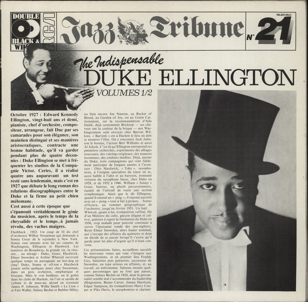 Duke Ellington The Indispensable Volumes 1/2 German 2-LP vinyl record set (Double LP Album) NL89749(2)