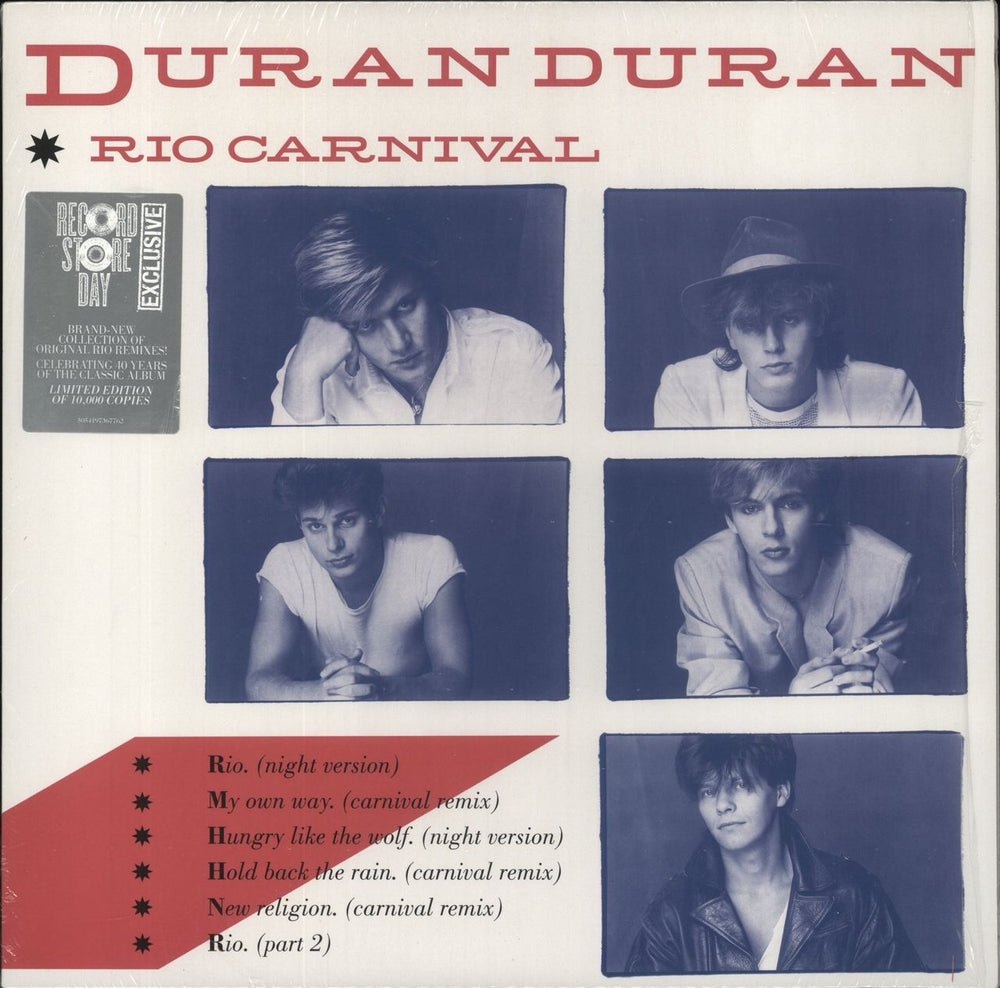 Duran Duran Rio Carnival - Red & Blue Swirl Vinyl - RSD 2023 UK vinyl LP album (LP record) 5054197367762