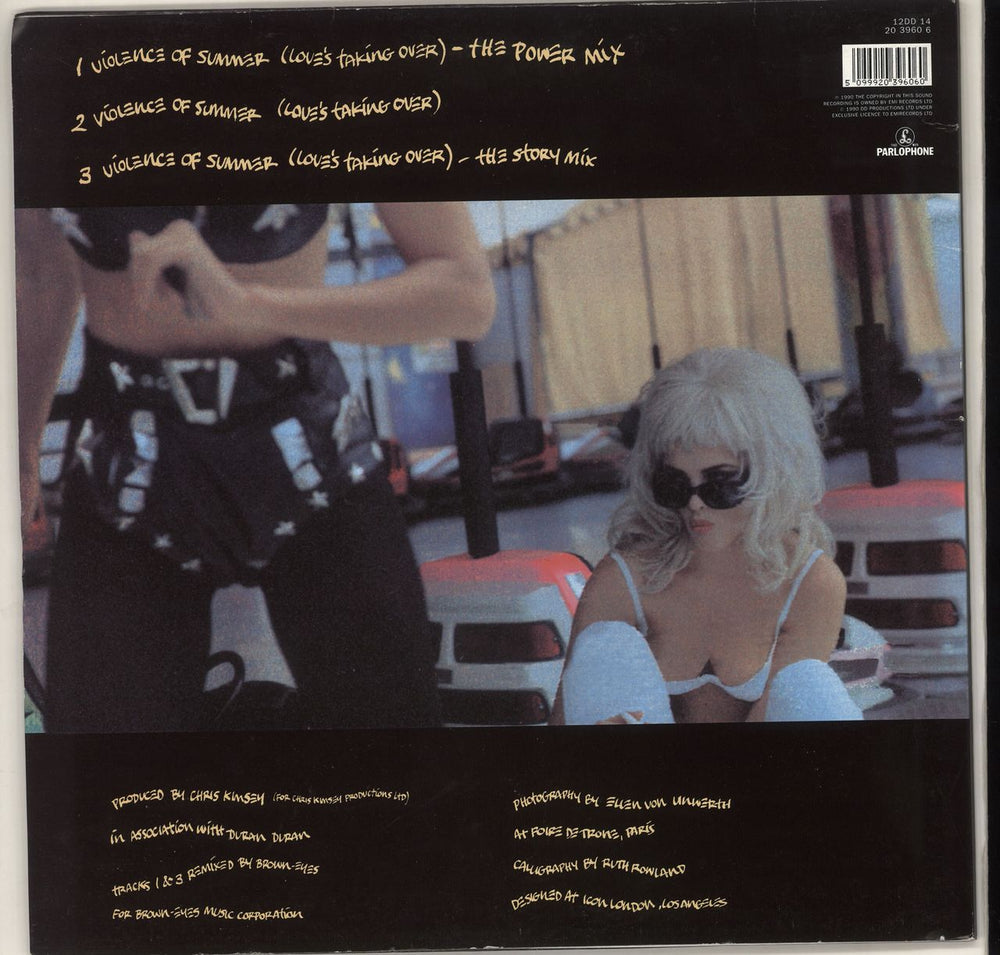 Duran Duran Violence Of Summer UK 12" vinyl single (12 inch record / Maxi-single) 5099920396060