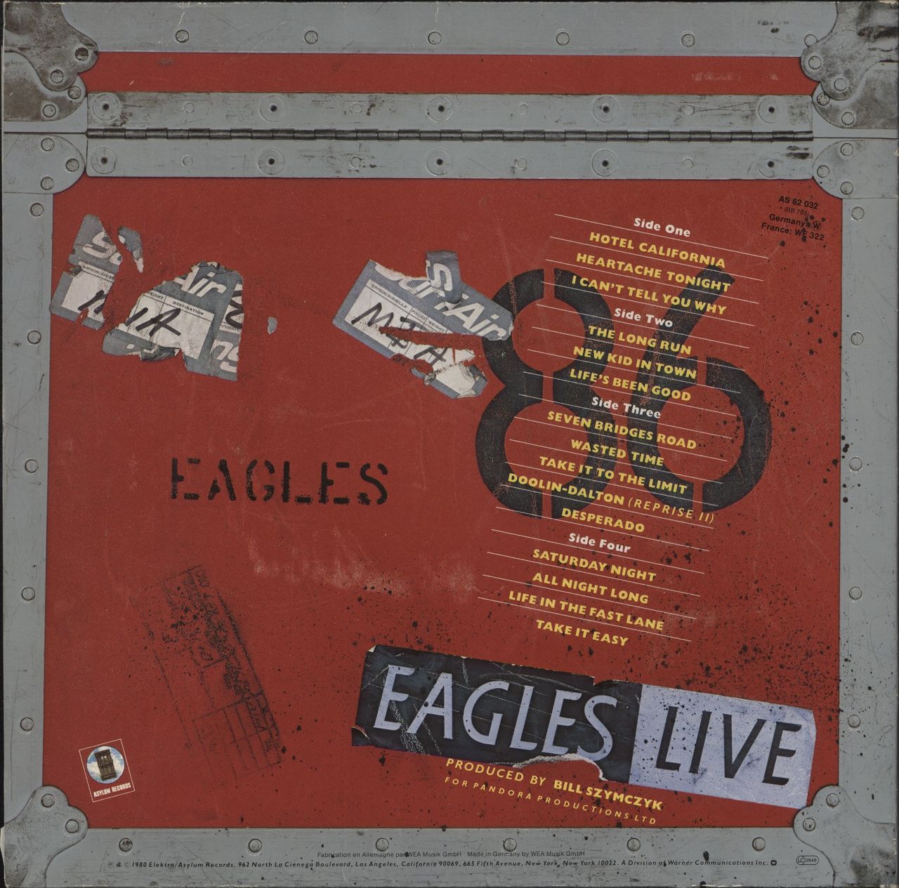 Eagles Eagles Live German 2-LP vinyl record set (Double LP Album)