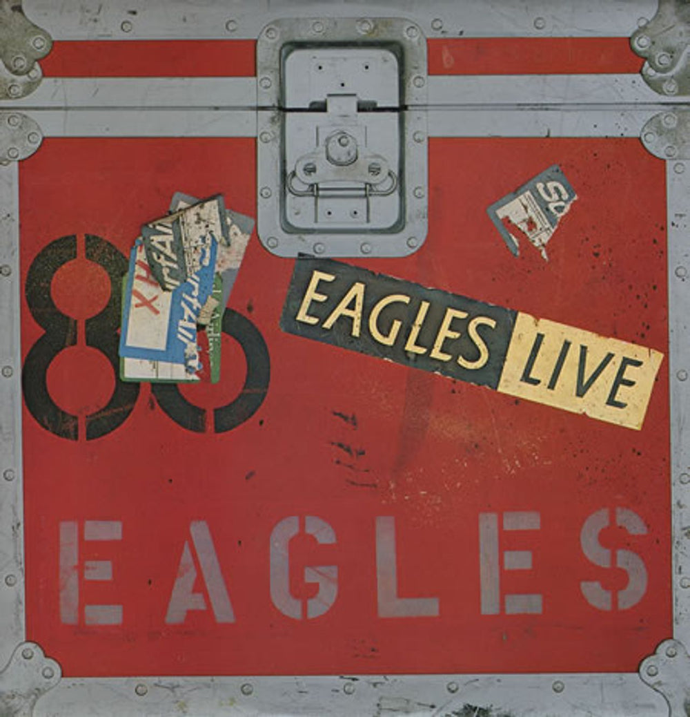 Eagles Eagles Live + Poster UK 2-LP vinyl record set (Double LP Album) K62032
